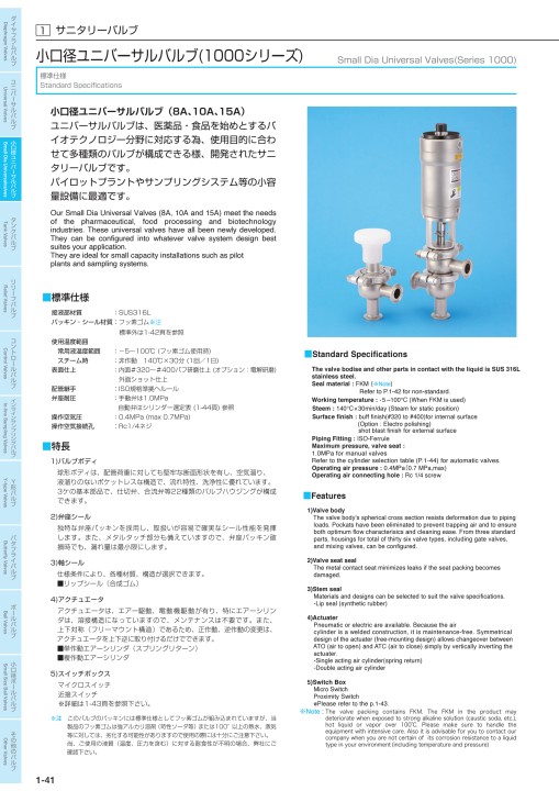 VALVES サニタリーバルブA1 rev.2